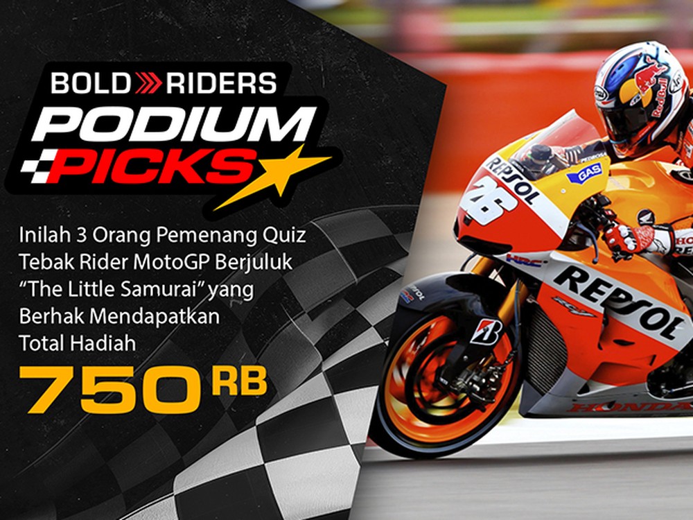 Selamat! Ini Pemenang Kuis Bold Riders Podium Picks 'Tebak Rider MotoGP'